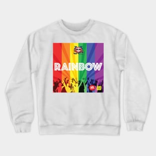 Rainbow by Sky Bacon Crewneck Sweatshirt